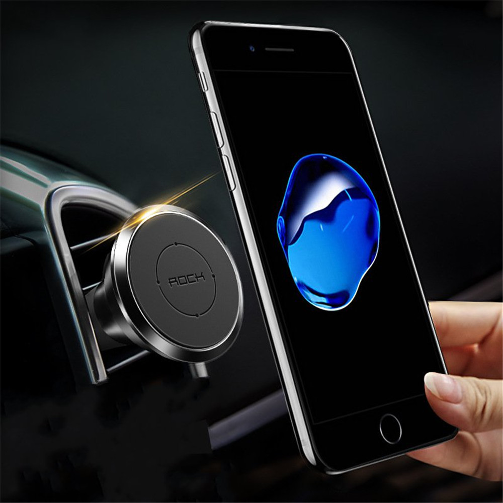 

Rock Strong Magnetic 360 Degree Rotation Car Mount Air Vent Holder for Samsung Xiaomi Mobile Phone