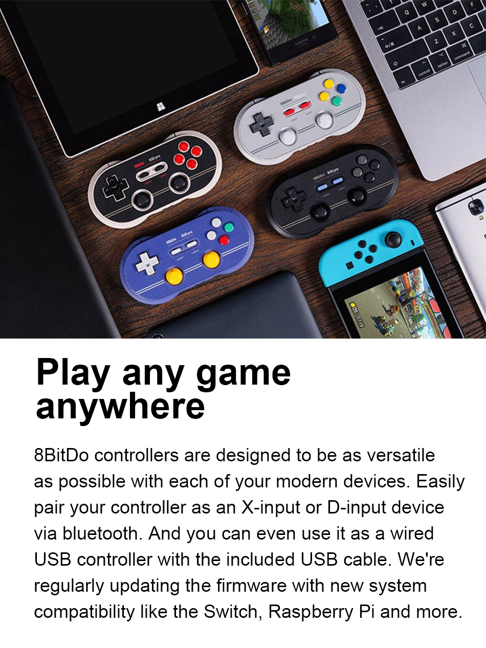 8Bitdo N30 Pro2 Wireless bluetooth Controller Gamepad for Nintendo Switch Windows for MacOS Android for Raspberry PI 11