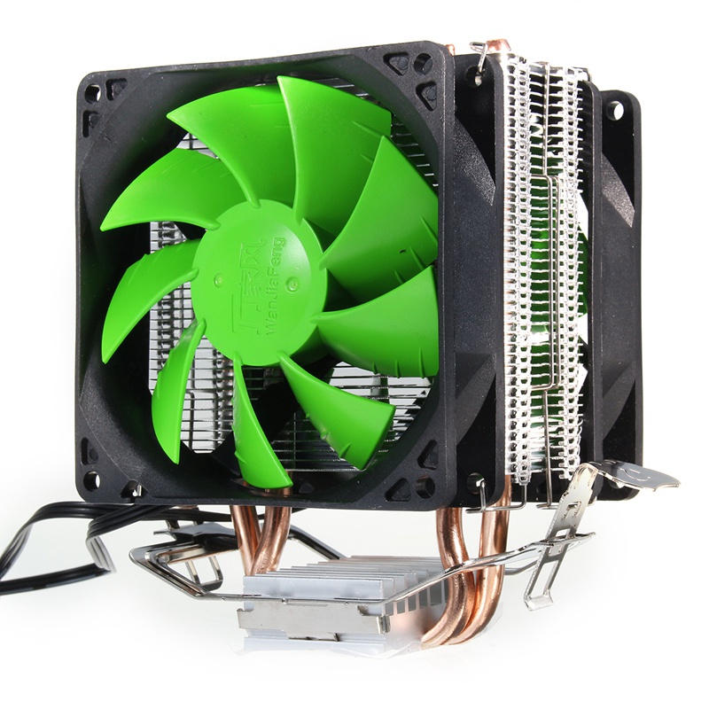 

Вентилятор охлаждения вентилятора 3Pin Dual Fan для Intel LGA775 / 1156/1155 AMD AM2 / AM2 + / AM3