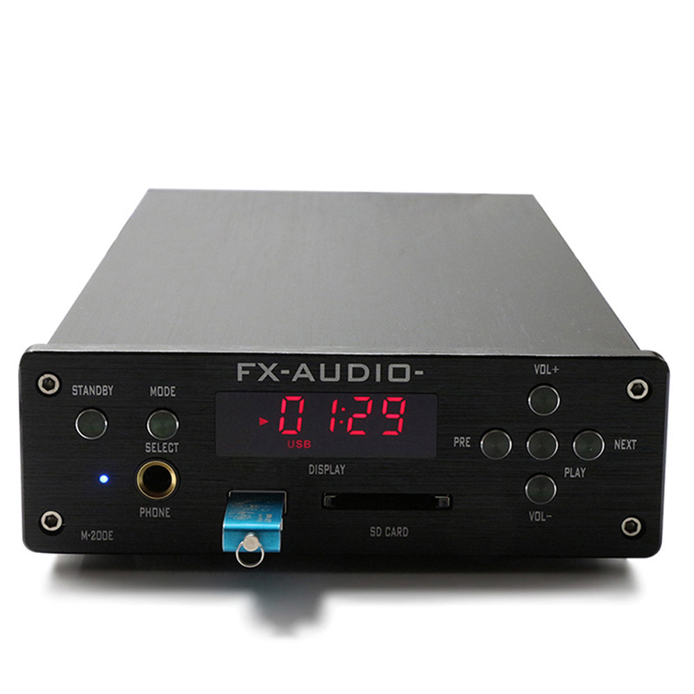 

Fx-Audio M-200E Неразрушающий Bluetooth 4,0 Поддержка USB SD-карты Hifi MINI Мощность Усилитель Наушники Усилительs 110V / 220V AMP