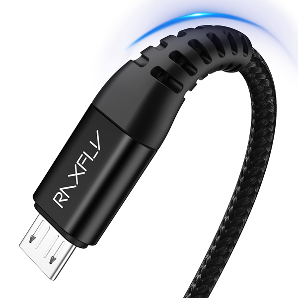 

RAXFLY Hi-Tensile 2.1A Плетеный Micro USB быстрозарядный кабель для передачи данных 1M для Xiaomi Redmi Note 5 5Plus