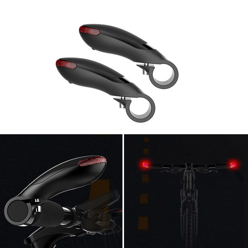 

XANES® HL01 1 Pair Bicycle Handlebar Light Cycling Bike Light 3 Modes Red Warning Lamp Waterproof IPX6 Turn Signals
