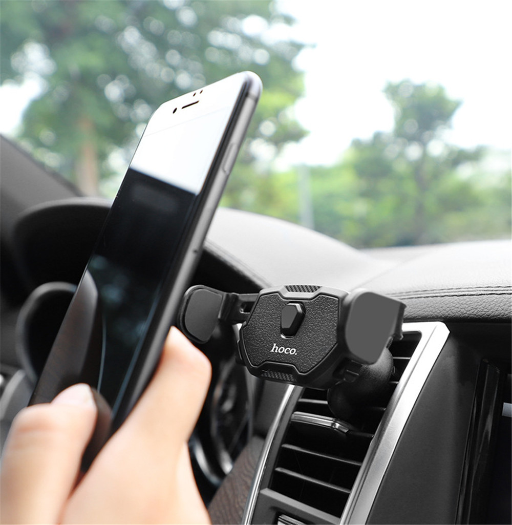 

HOCO Semi Auto Lock Clip 360 Degree Rotation Car Mount Air Vent Holder for iPhone Mobile Phone