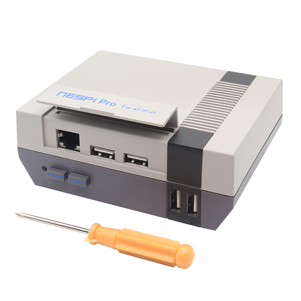 

NESPi Pro FC Style NES Blue Sign Enclosure Case With RTC Function For Raspberry Pi 3 Model B+ / 3B / 2B / B+ / A+