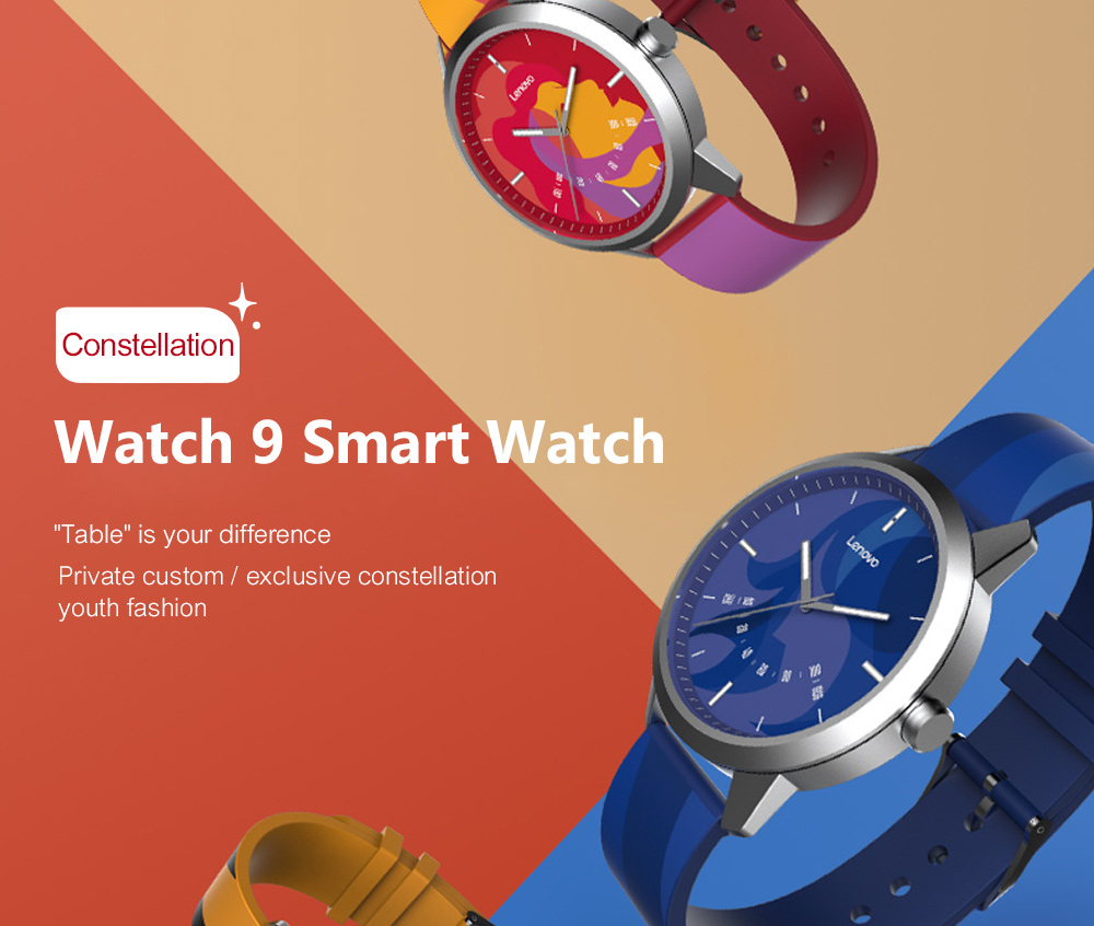 Lenovo Watch 9 Smart Watch Sapphire Glass 5ATM Sleep Monitor Remote Camera Constellation Edition 12