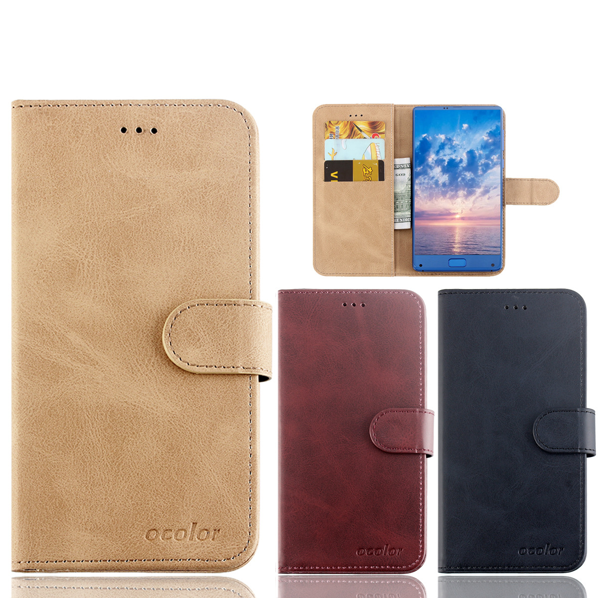 

Bakeey Flip Magnetic Card Slot With Stand PU Leather Case Protective Case For UMIDIGI F1 / UMIDIGI F1 Play