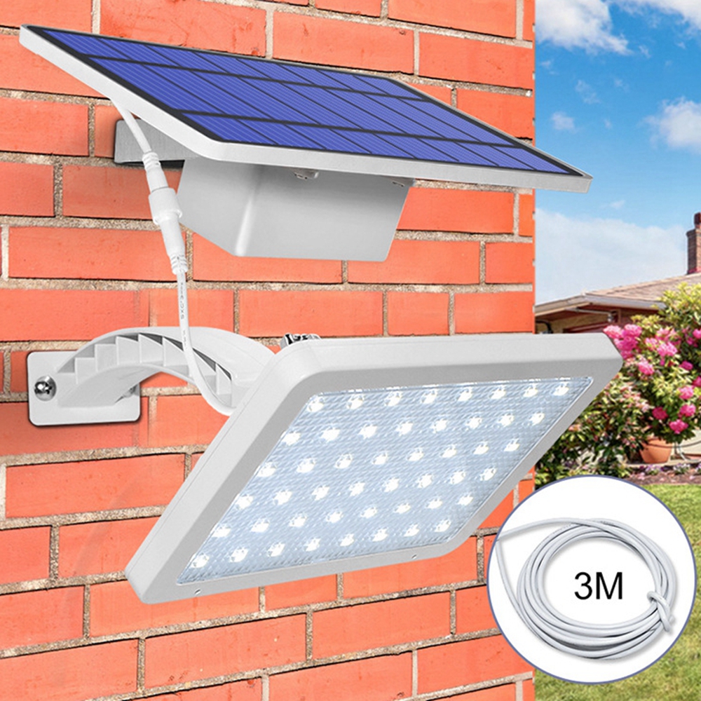 Solar Panel LED Light Sensor Wall Street Lamp Adjustable Floodlight Waterproof For Outdoor Lawn Garden 10