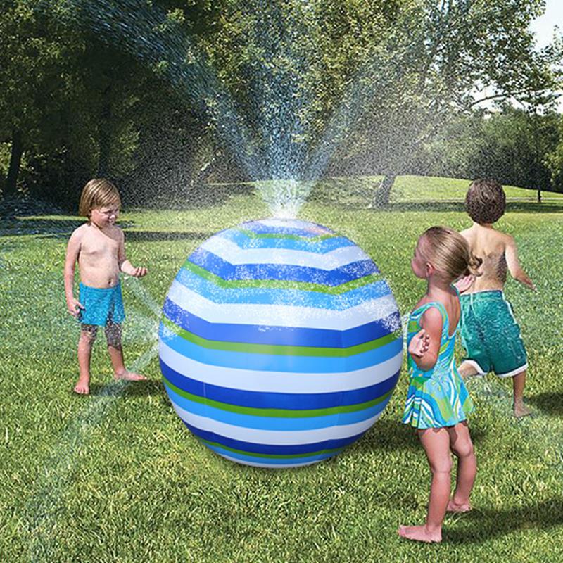 

75cm Children Summer Inflatable Water Spray Environmental Balls Outdoor Sport Swimming Party Toys
