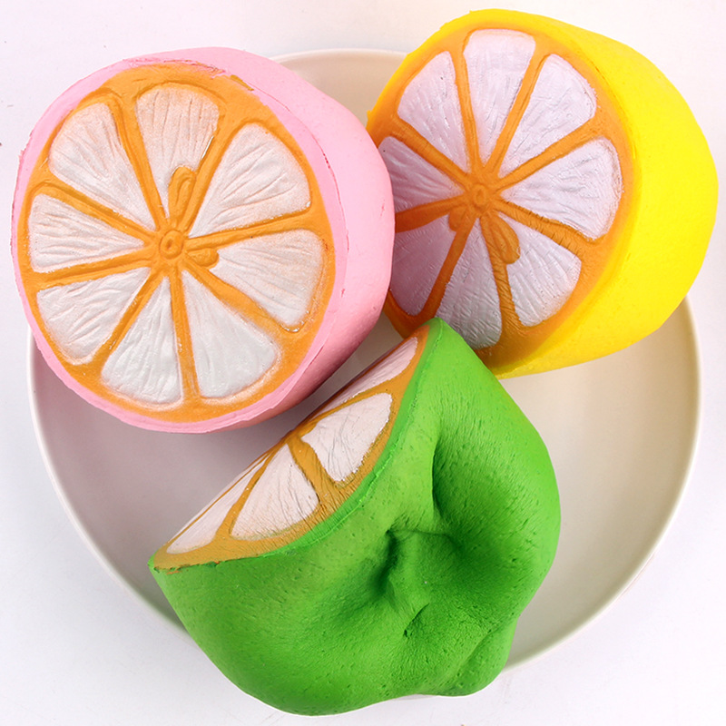 

SanQi Elan Squishy Jumbo Lemon 11cm Slow Rising Original Packaging Fruit Collection Decor Gift Toy