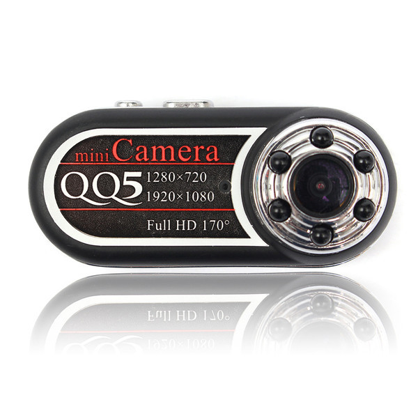 

QQ5 170 градусов Угол Полный HD 1080P 720P Инфракрасное ночное видение DV Mini Sport Security камера Видеокамера