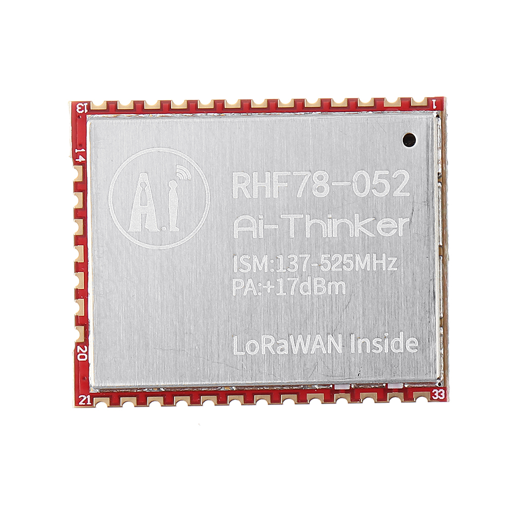 

RHF78-052 SX1278 Модуль LoRa Узел LoRaWAN Беспроводной модуль Интегрированный STM32 Низкое энергопотребление на большом