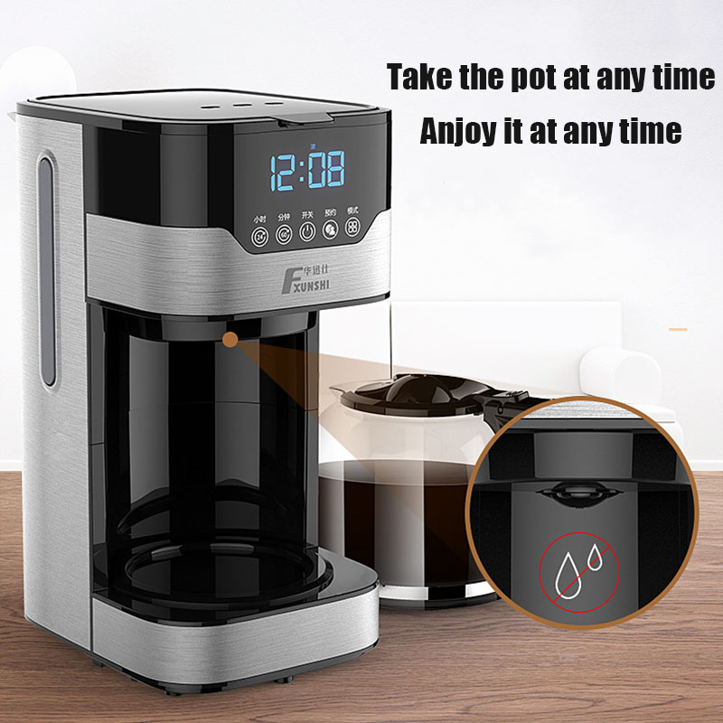 FXUNSHI MD-259T 1.5L 800W Automatic Insulation Drip Coffee Machine Maker Portable Tea Machine 12