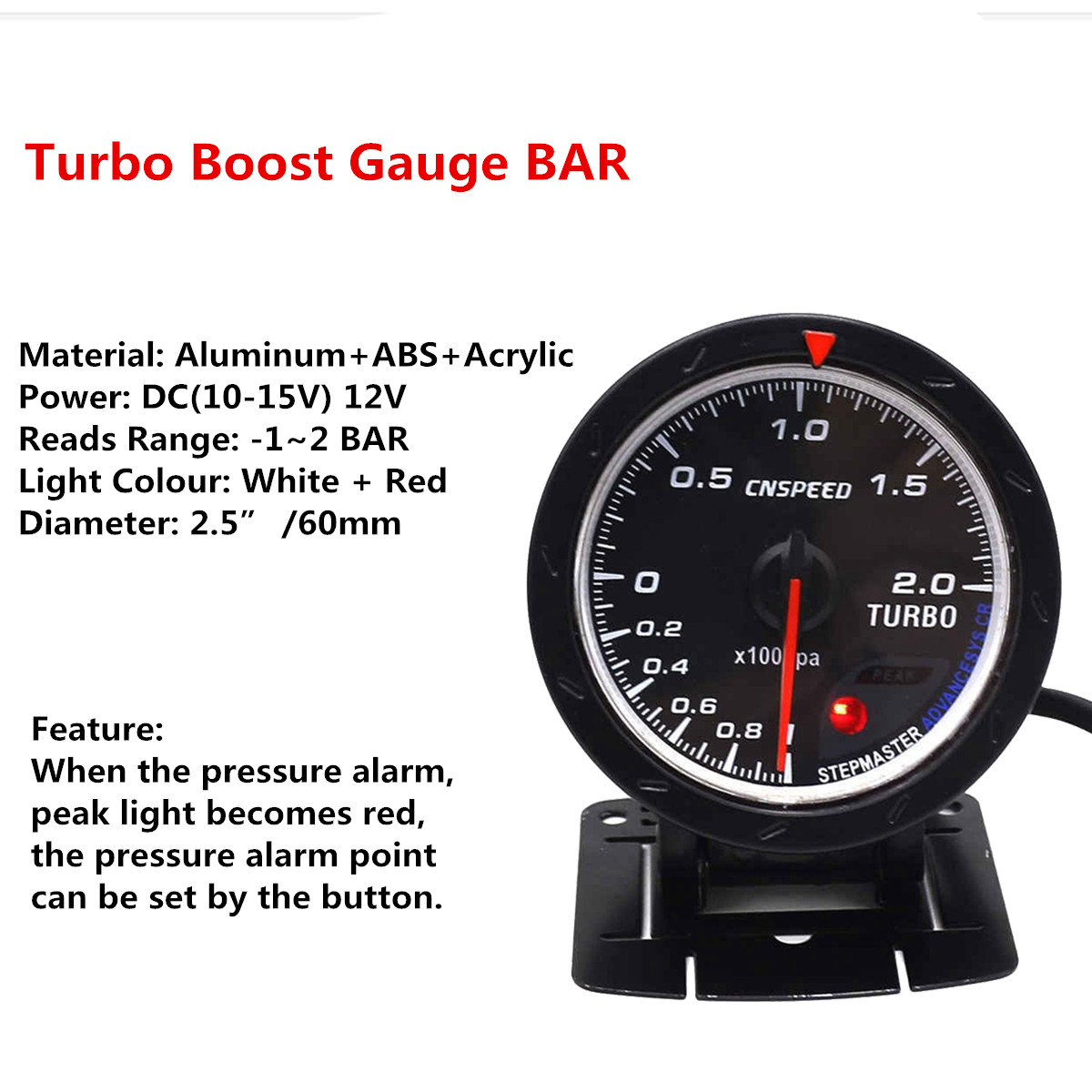 Turbo boost gauge