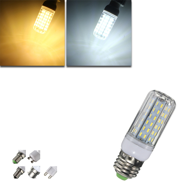 

E27 E14 E12 B22 G9 GU10 10W 96 SMD 4014 900Lm LED Fireproof Cover Corn Lighting Bulb AC 220V