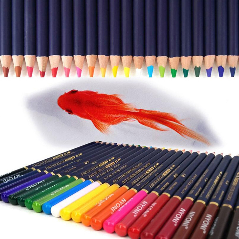 Nyoni 24/36/100 colors watercolor pencils set drawing pencils crayons