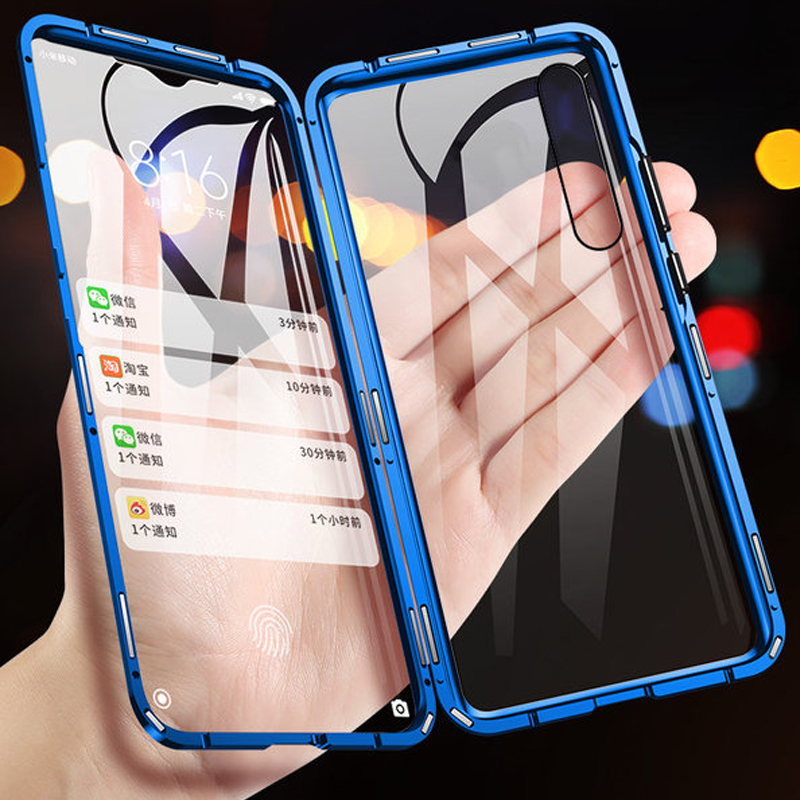

Bakeey Xiaomi Redmi Note 7 / Redmi Note 7 Pro 360º Front+Back Double-sided Full Body 9H Tempered Glass Metal Magnetic Adsorption Flip Protective Case
