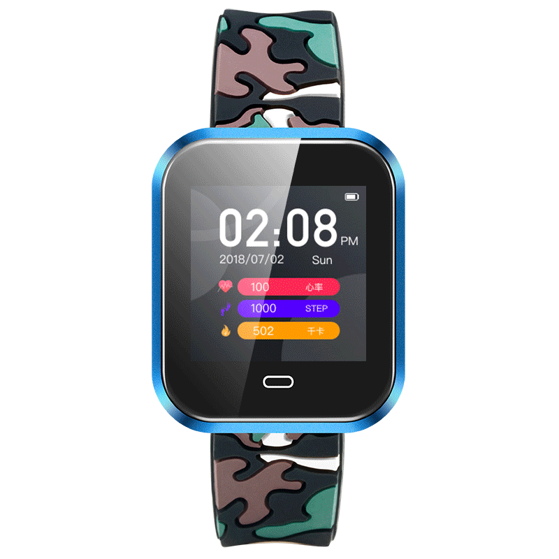 

Bakeey CD16 1.3 inch Camouflage Heart Rate Blood Pressure 9 Sport Modes Social Sharing Smart Watch