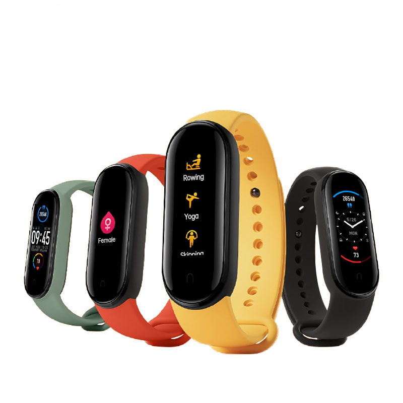 Original Xiaomi Mi band 5 1.1 Inch AMOLED Wristband Customized Watch Face 11 Sport Modes Tracker Smart Watch Global Version - BlackCOD