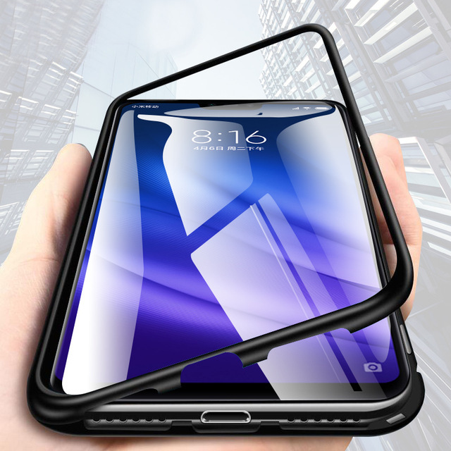 

Bakeey 360 ° магнитная адсорбция металла закаленное стекло защитная флип Чехол для Xiaomi Mi 8 Lite