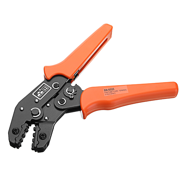 

COLORS SN-0325 0.75-2.5mm2 18-13AWG Crimping Press Pliers Wire Stripper Portable Crimper Cables Terminal Tube Self-Adjusting