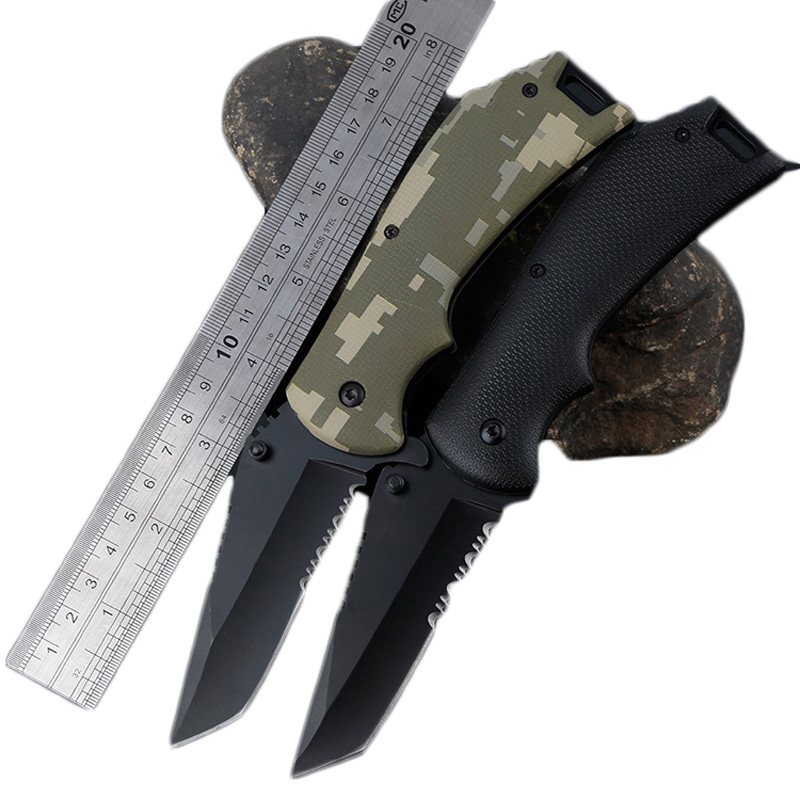 

LAOTIE 200mm 3CR13 Stainless Steel Outdoor Folding Knife Portable Pocket Knife Multi-functional Tool