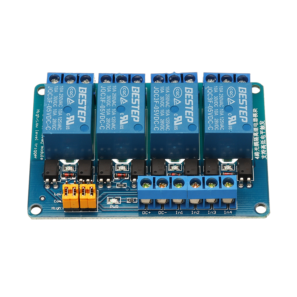 

BESTEP 4 Channel 24V Relay Module High And Low Level Trigger For Arduino