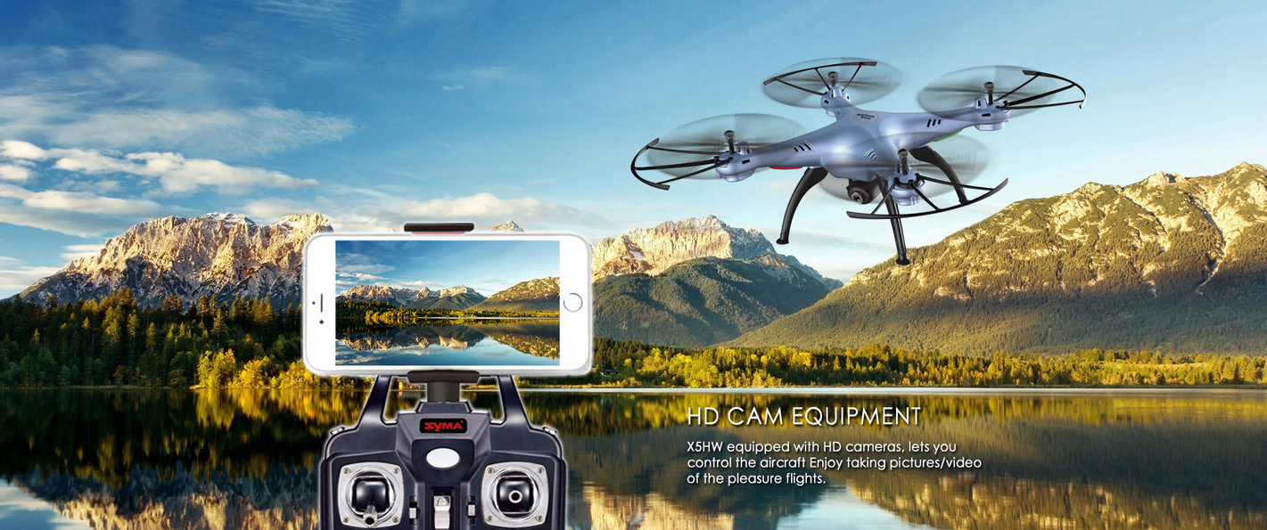 Syma X5HW 2.4G 4CH 6Axis FPV Real Time With 2MP Camera  RC Quadcopter