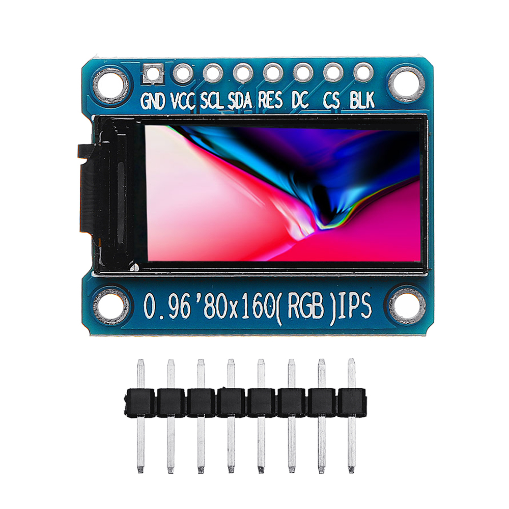 

Geekcreit® 0.96 Inch 7Pin HD Color IPS Screen TFT LCD Display SPI ST7735 Module For Arduino