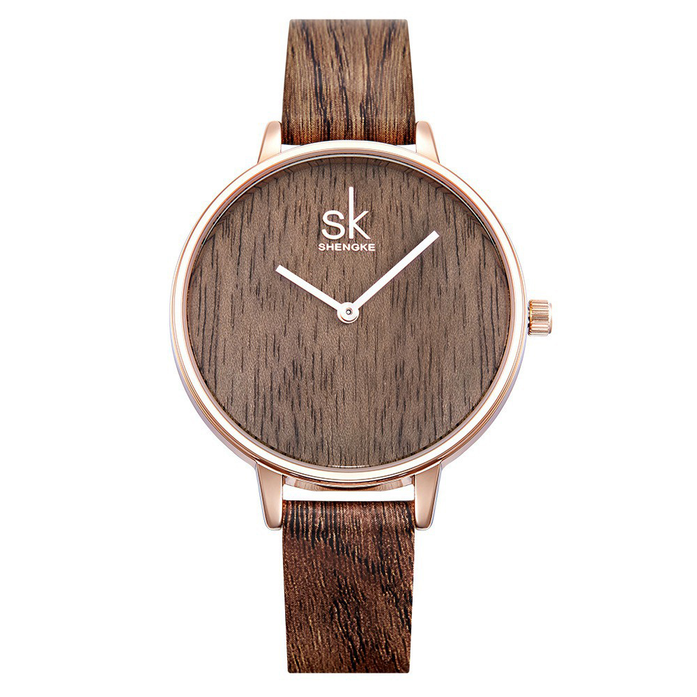 

SK K0078 Творческий кожаный ремешок Женское Наручные часы