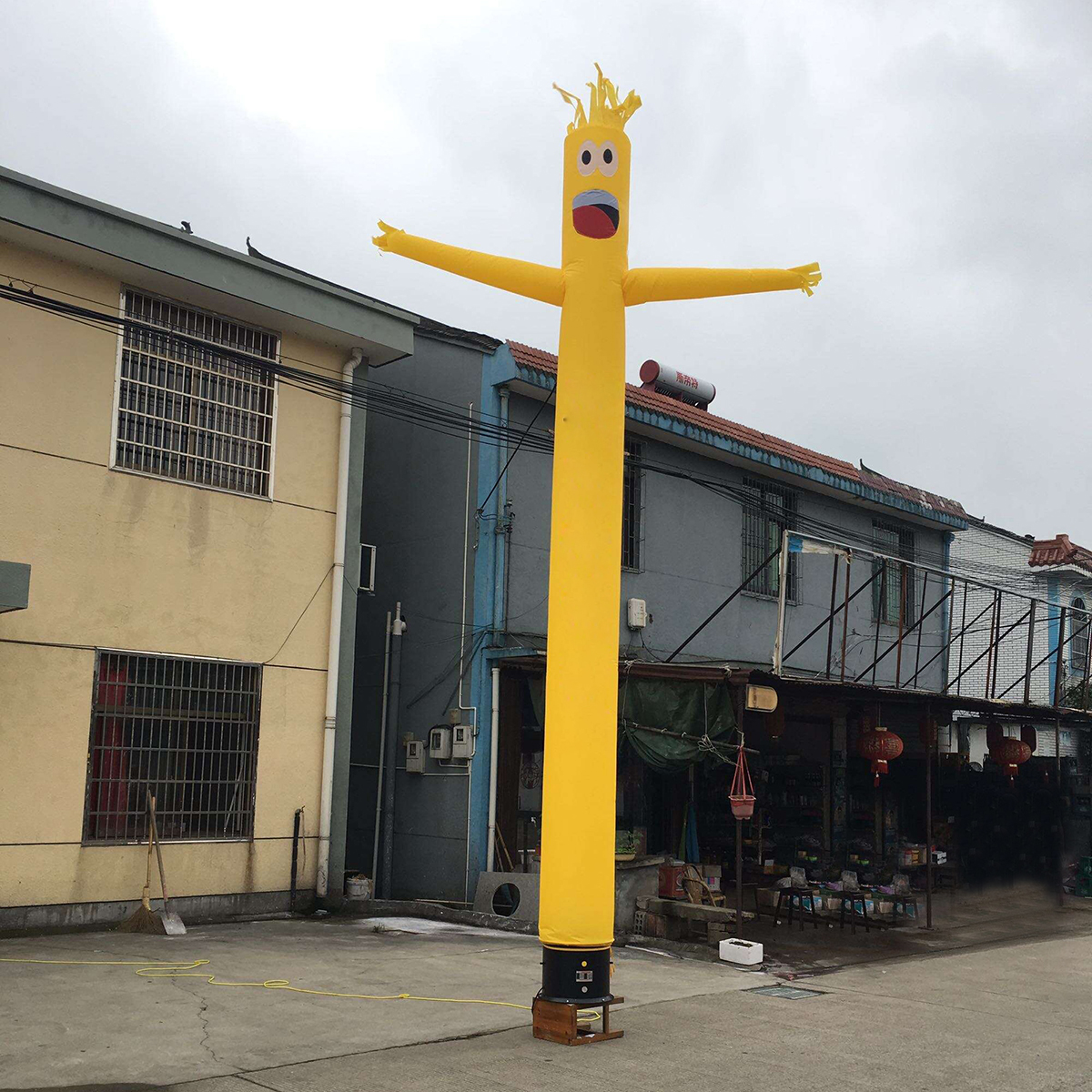 

4 м Надувная Реклама Трубка Человек Воздуха Sky Танцующий Кукольный Флаг Дурацкий Волнистый Ветер Человек Украшения