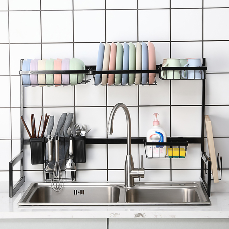 Find Bakeey 26/34in Dish Drying Rack Kitchen Draining Drainer Over Sink Organizer Stainless Steel Storage Shelf for Sale on Gipsybee.com with cryptocurrencies