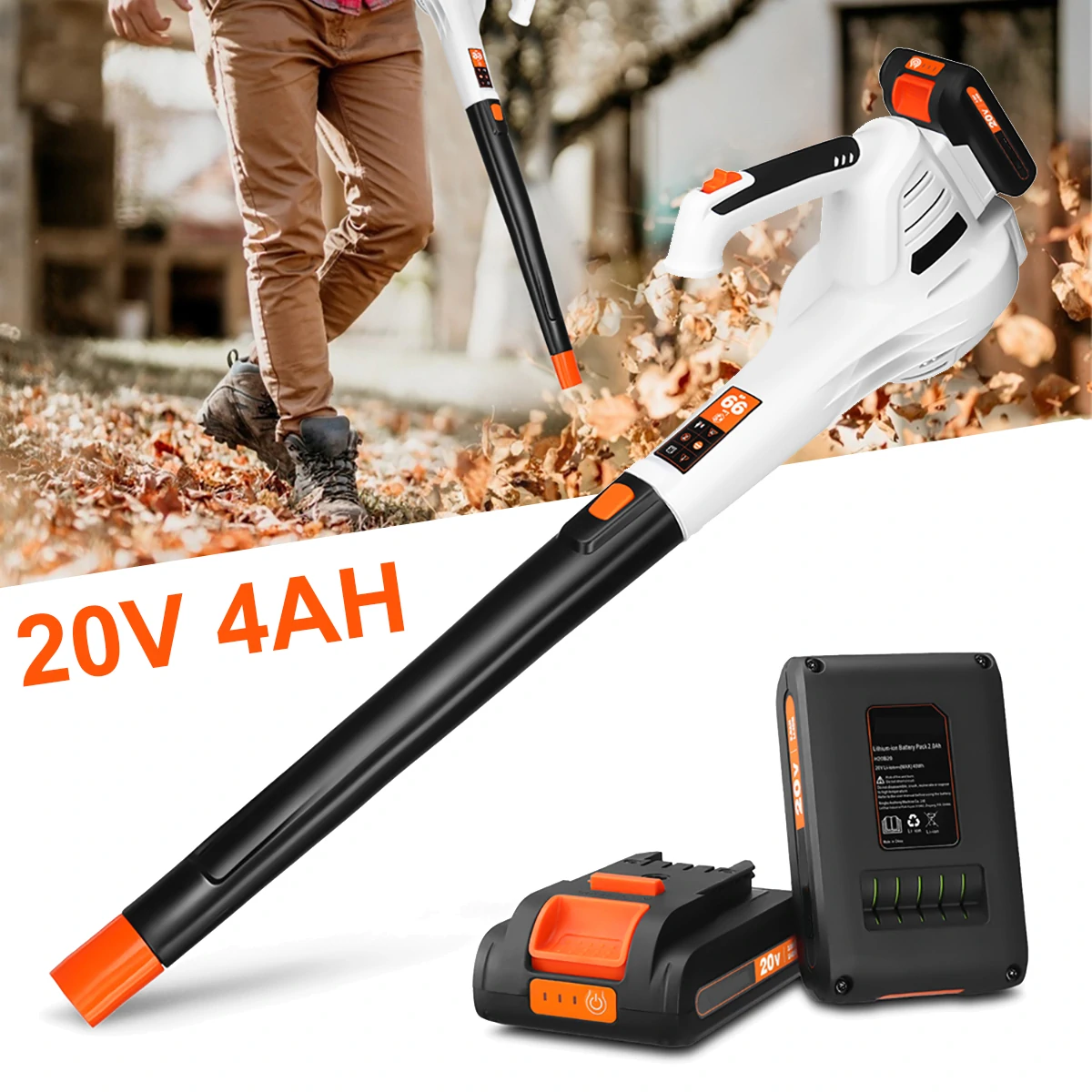 NASUM 18V – battery leaf blower with two batteries, cheap