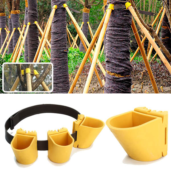 

Gardening TPR Fruit Tree Fixation Support Tool Plant Windbreak Protection Binding Holder Kit