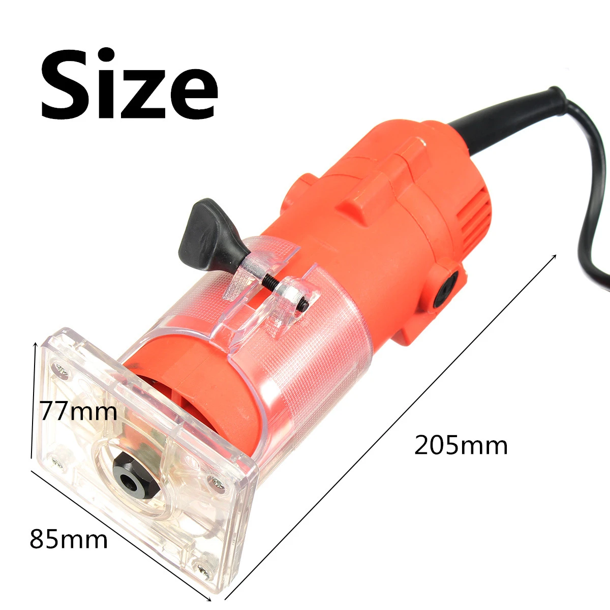 220V 450w 1/4 Inch Corded Electric Hand Trimmer Wood Laminator Router Joiners Tools
