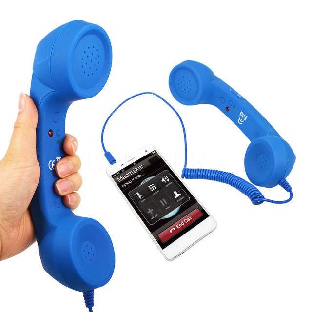 

3.5mm Retro Phone Handset Specifically Noise Reduction Prevention Radiation Syetem On The Mobile Phone Receiver Headphon