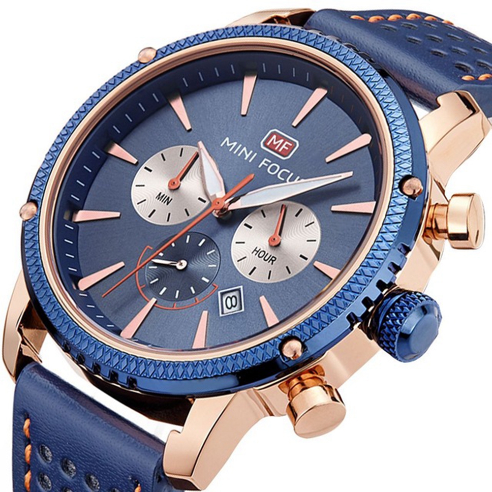 

MINI FOCUS MF0010G Business Style Luxury Men Wrist Watch