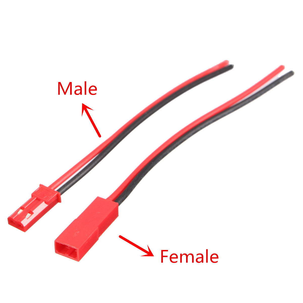 Male JST Connector Plug Cables