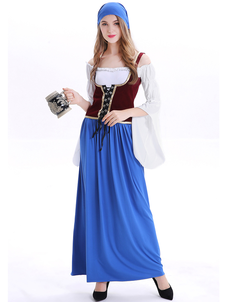 

Halloween Court Sexy Maid Cosplay Costume Party Dress