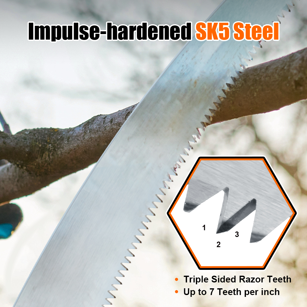 Find TOPSHAK TS DS4 350mm SK5 Steel Sharp Blade 3 Sided Razor Teeth Curved Saw for Woodworking Maintenance Tool for Sale on Gipsybee.com with cryptocurrencies