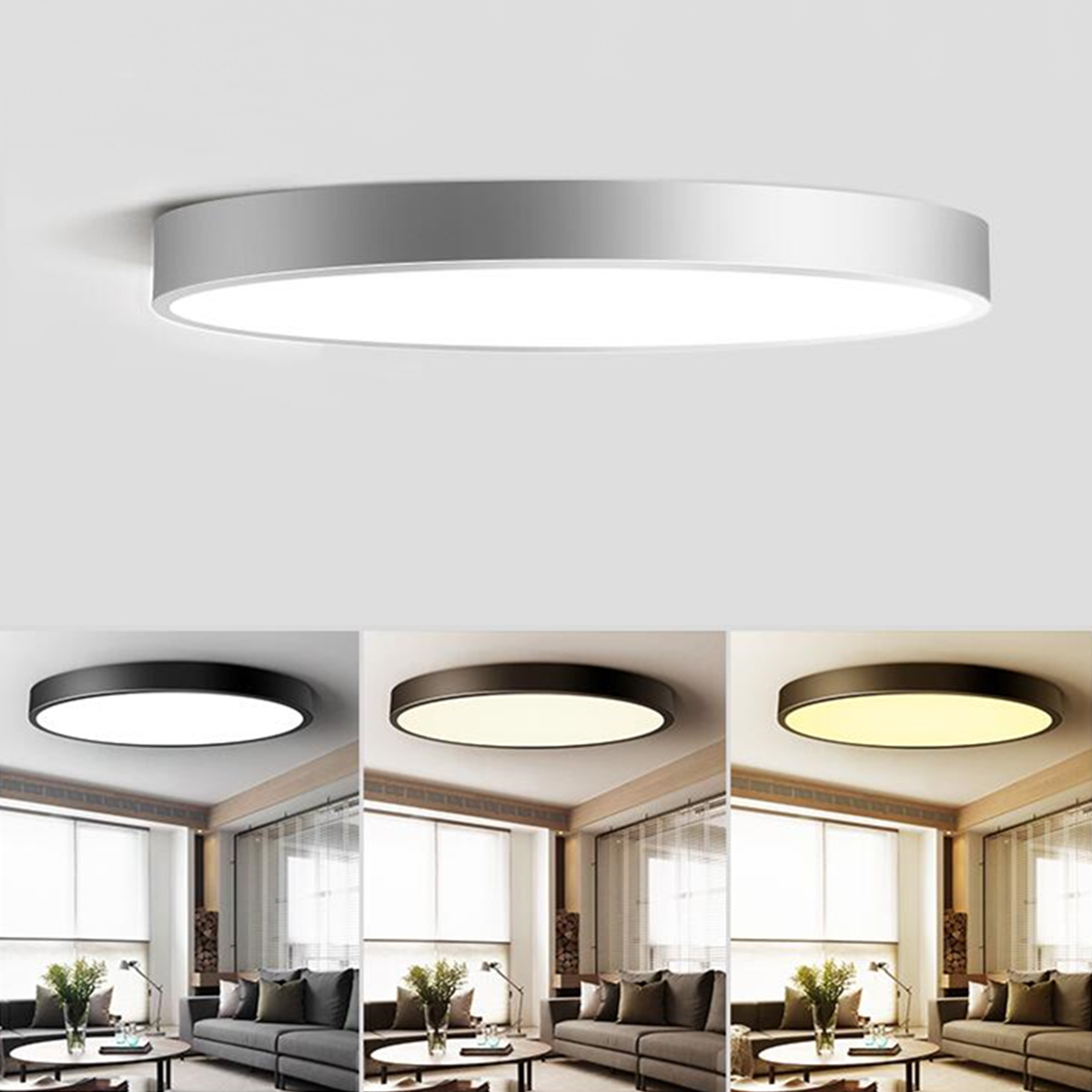 

18W Modern Dimming Round LED Ceiling Light Surface Mount Lamp for Foyer Porch Bedroom AC220V
