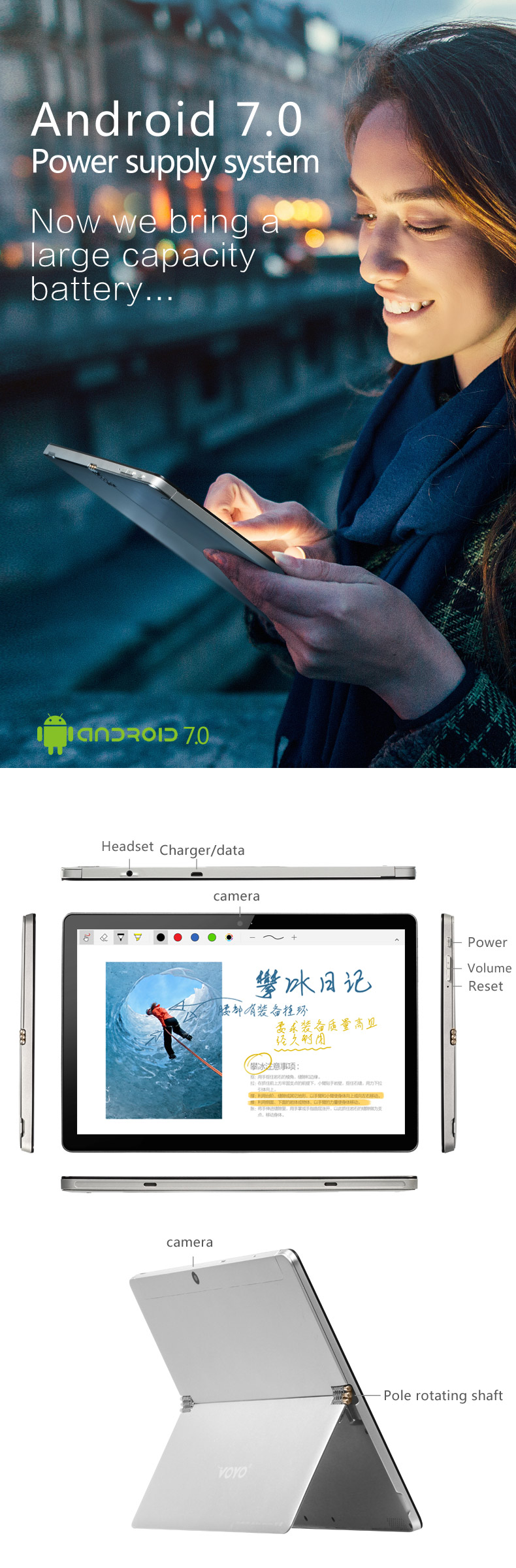 Original Box VOYO i8 Max MT6797X X27 Deca Core 4G RAM 64 ROM 10.1 Inch Dual 4G Android 7.1 Tablet 24