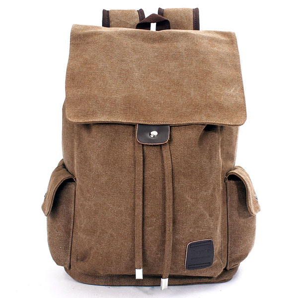 

Men Outdoor Travel Canvas Backpack School Rucksack Shoulders Bag