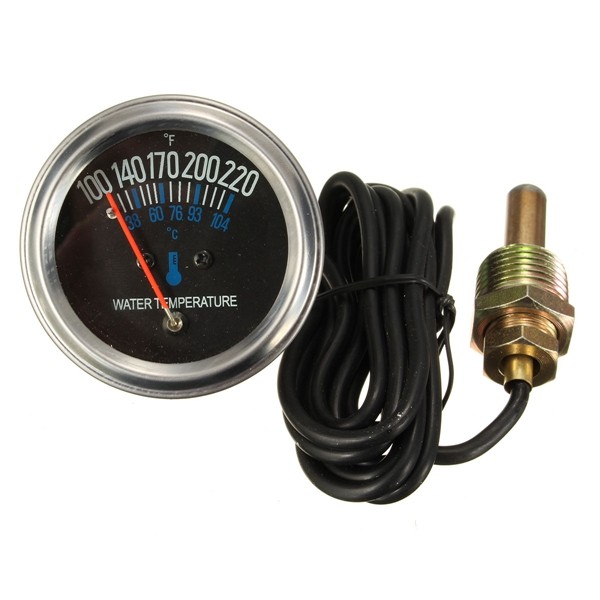 12v dc la température d'eau mécanique électrique mesurent le remplacement noir