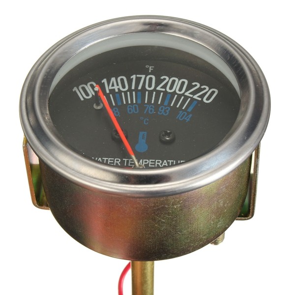 12v dc la température d'eau mécanique électrique mesurent le remplacement noir