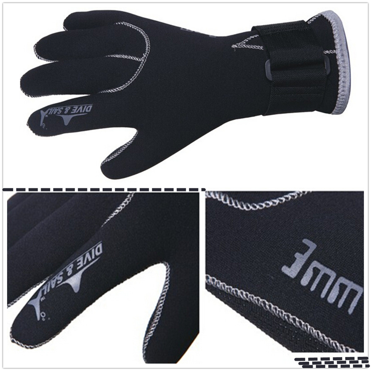 

3 мм перчатки дайвинга-серфинг зимнего плавания перчатки