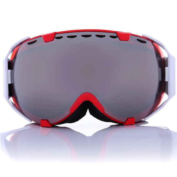 Moto sphérique anti brouillard UV double lentille grise snowboard lunettes de ski lunettes unisexe