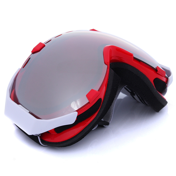 Moto sphérique anti brouillard UV double lentille grise snowboard lunettes de ski lunettes unisexe