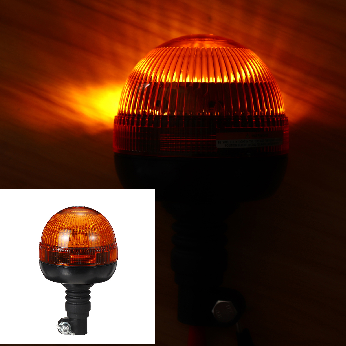 Find LED Rotating Strobe Flashing Amber Beacon Flexible Tractor Warning Light Car for Sale on Gipsybee.com with cryptocurrencies