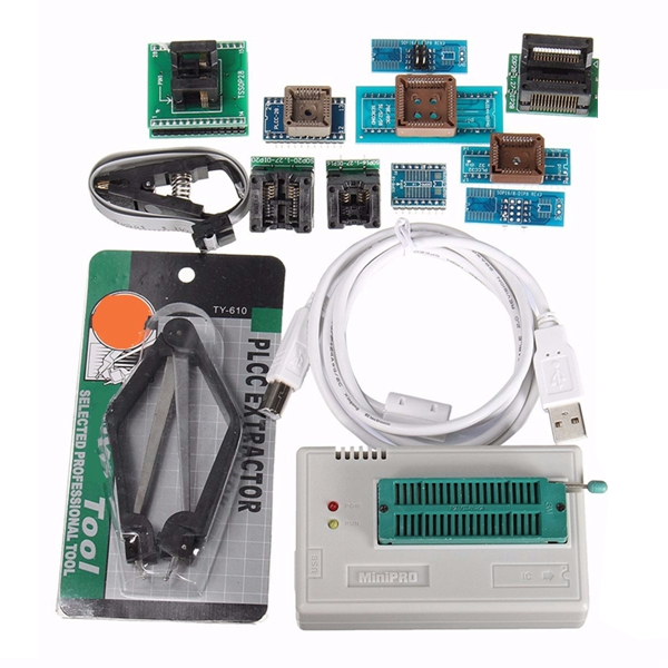 

TL866II USB Mini Pro-программист с 10-разрядным адаптером EEPROM FLASH 8051 AVR MCU SPI ICSP