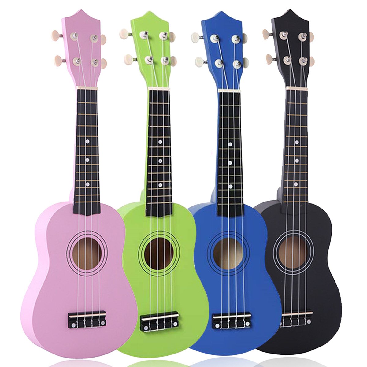 21 inches 12 Frets 4 Strings Portable Hawaiian Guitar Children's Ukulele with Bag Musical Instruments 1